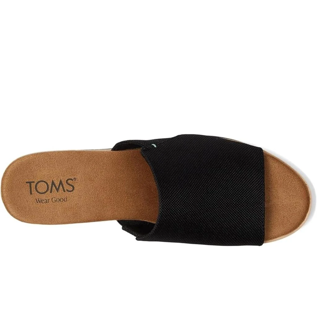 TOMS Diana 10019736 Sandal Women
s Black Canvas Wedge Heel Mule GAL1036 4