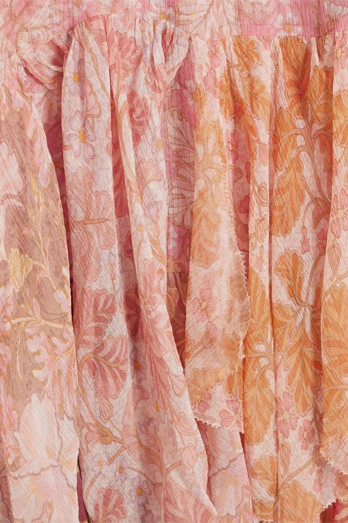 Zimmermann Ruffled floral-print silk-georgette midi dress 4