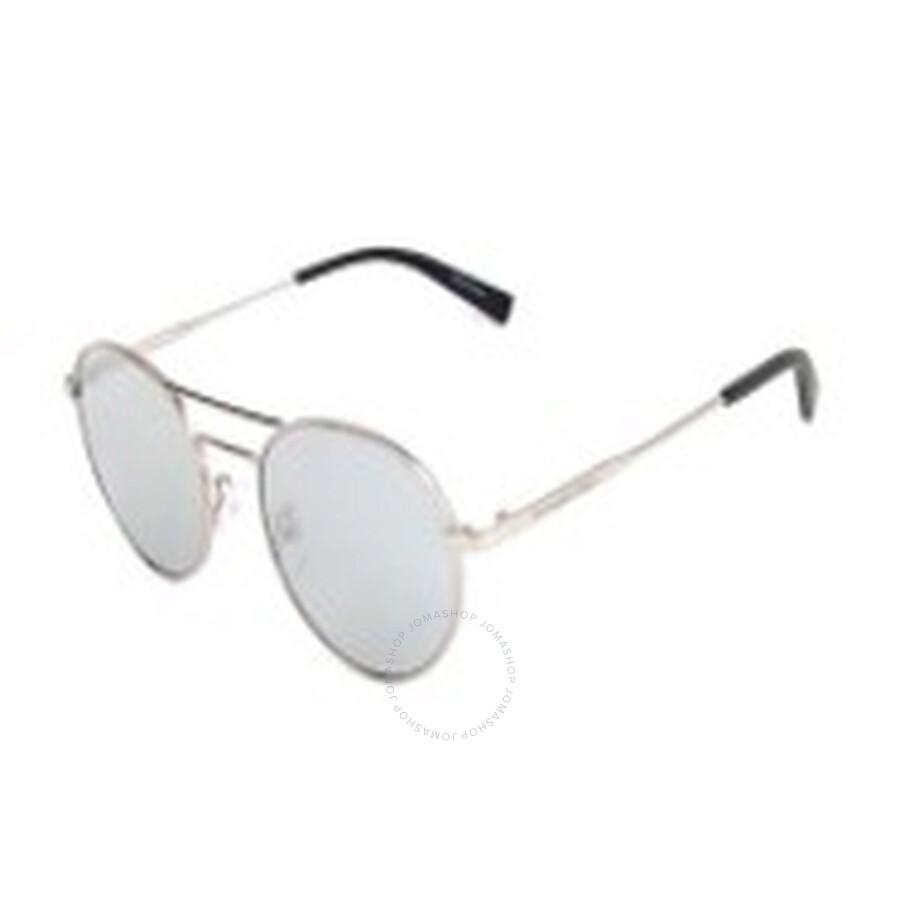 Ermenegildo Zegna Silver Round Men's Sunglasses EZ0089-D 14C 52