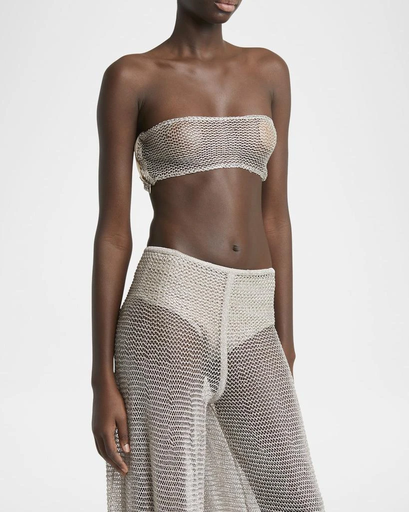 Alaia Metallic Mesh Bra Top 4