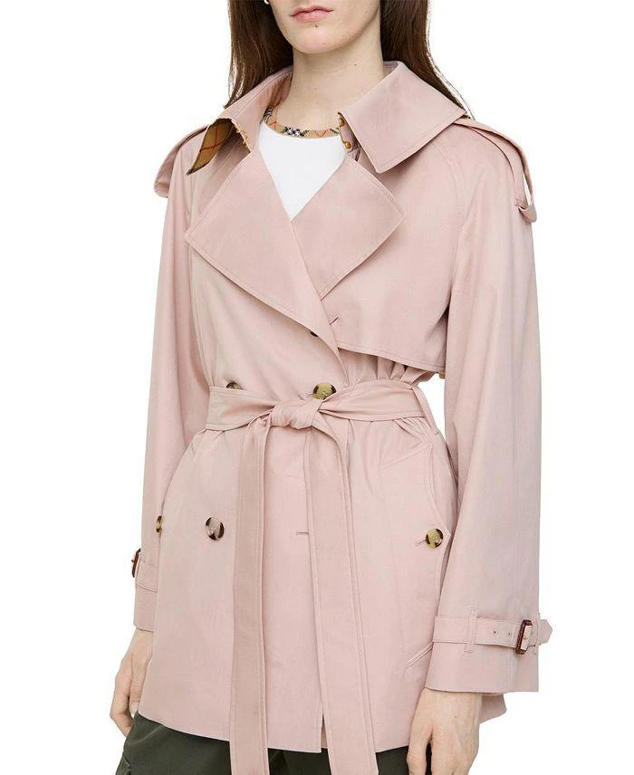 Burberry Short Tropical Gabardine Fitzrovia Trench Coat