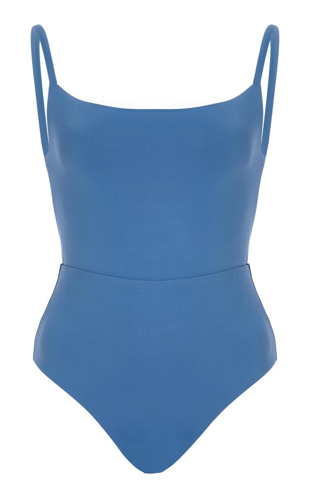 Anemos Anemos - Square-Neck Open-Back One-Piece Swimsuit - Blue - S - Moda Operandi