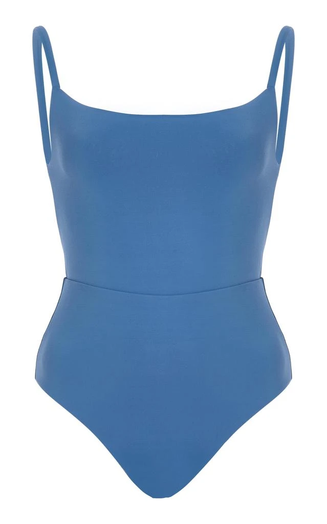 Anemos Anemos - Square-Neck Open-Back One-Piece Swimsuit - Blue - XS - Moda Operandi 1