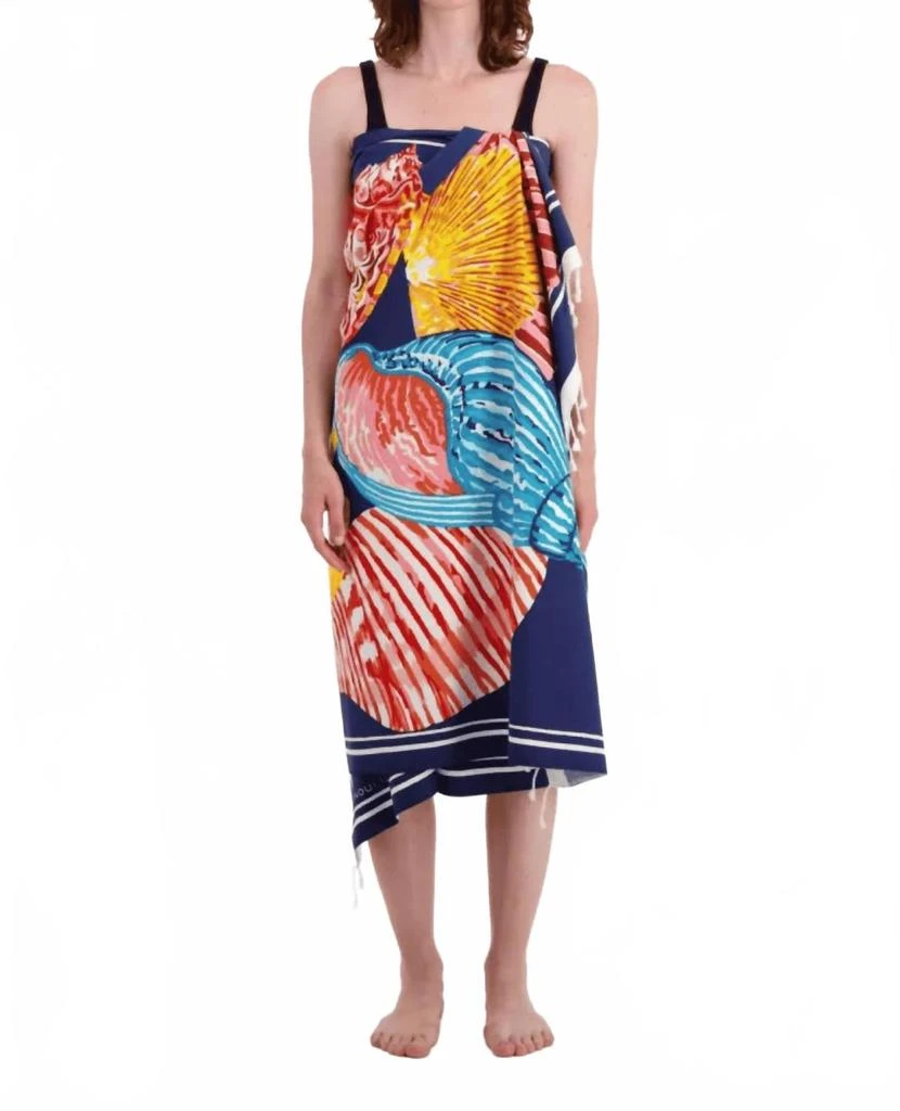 Inoui Editions Galapagos Towel In Navy 2