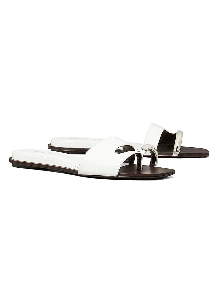 Tory Burch Pierced Leather Slide Sandals 2