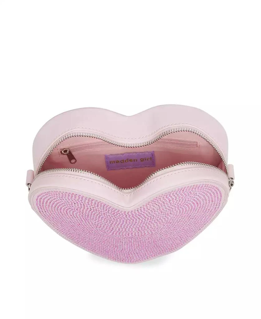 Madden Girl Gia Heart with Rhinestones Crossbody Bag 2