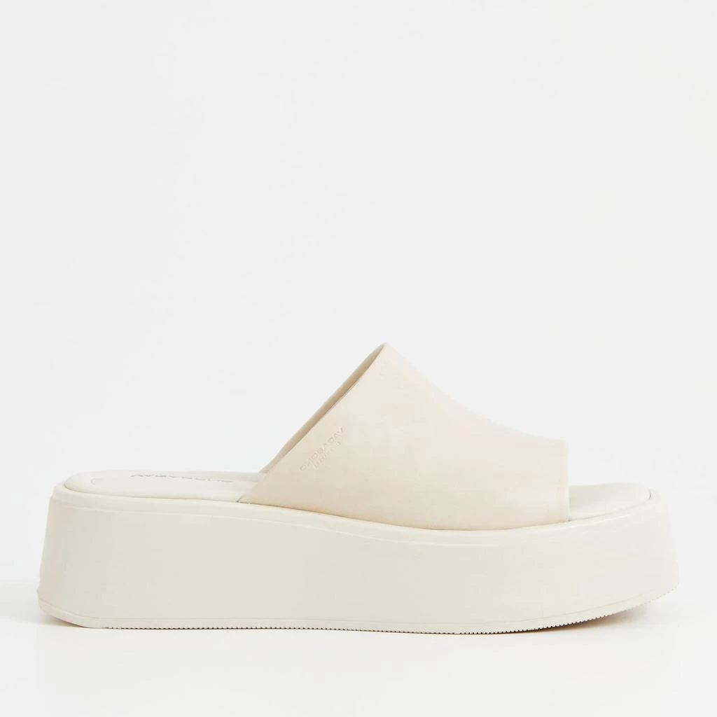 Vagabond Vagabond Women's Courtney Leather Flatform Mules - Off White 1
