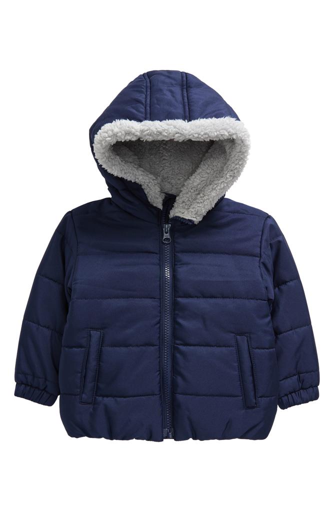 Tucker + Tate Faux Fur Lined Hooded Puffer Coat