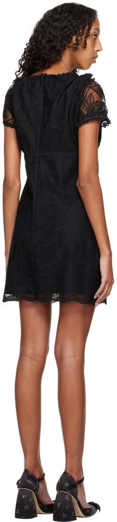 Anna Sui Black Floral Minidress 3