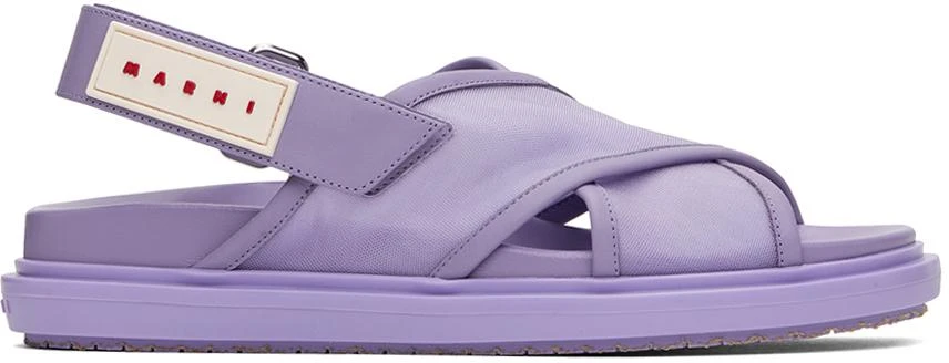 Marni Purple Fussbett Sandals 1