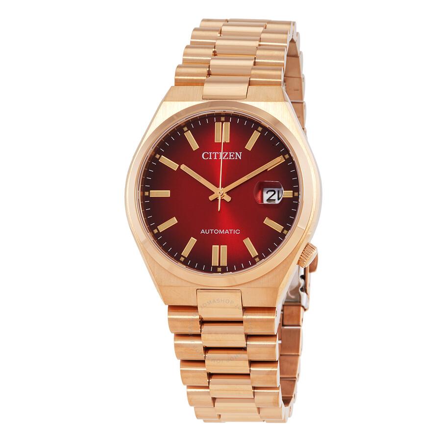 Citizen Open Box - Citizen Tsuyosa Automatic Red Dial Watch NJ0153-82X