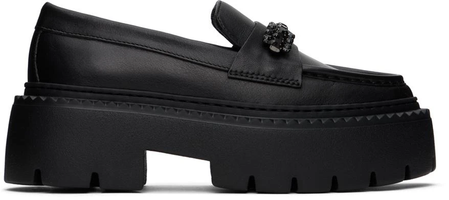 Jimmy Choo Black Bryer Flat Loafers 1