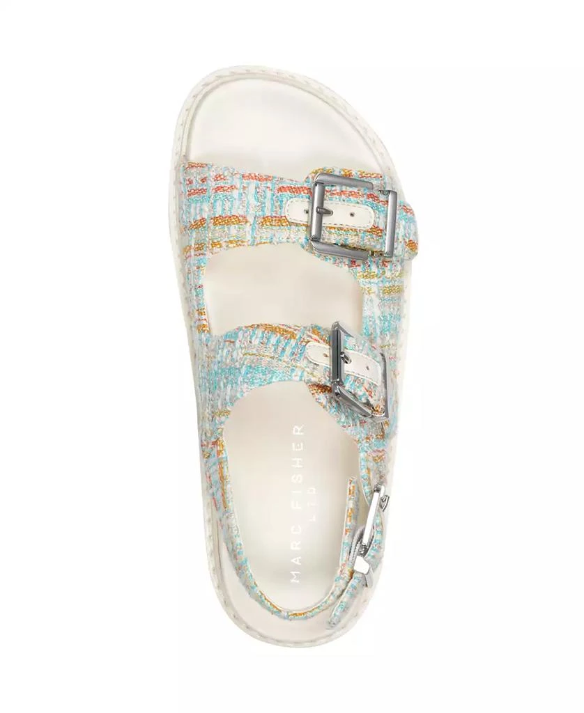 Marc Fisher Women's Agenda Buckle Straps Flatform Sandals 4