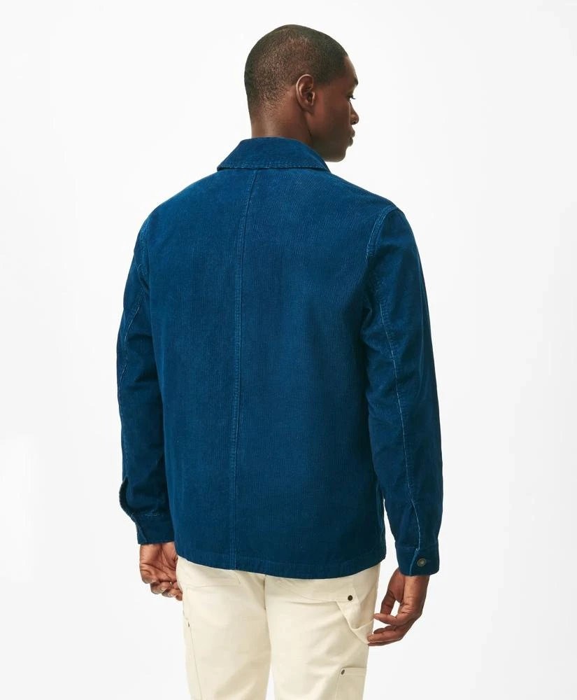 Brooks Brothers Chore Coat in Authentic Indigo-Dyed Pinwale Corduroy Cotton 3