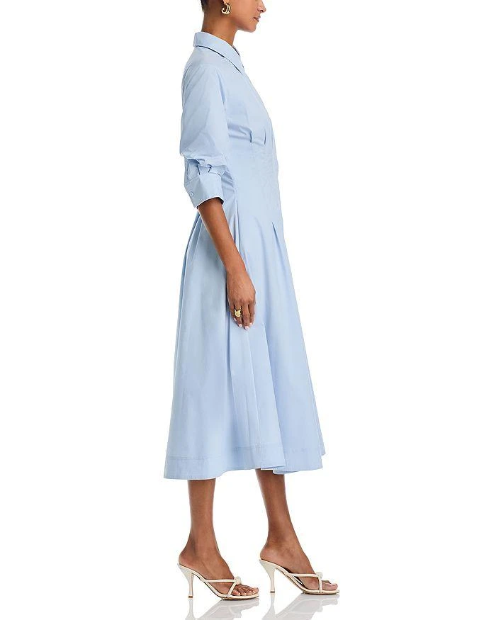 SIMKHAI Jazz Poplin Pintuck Midi Dress 5
