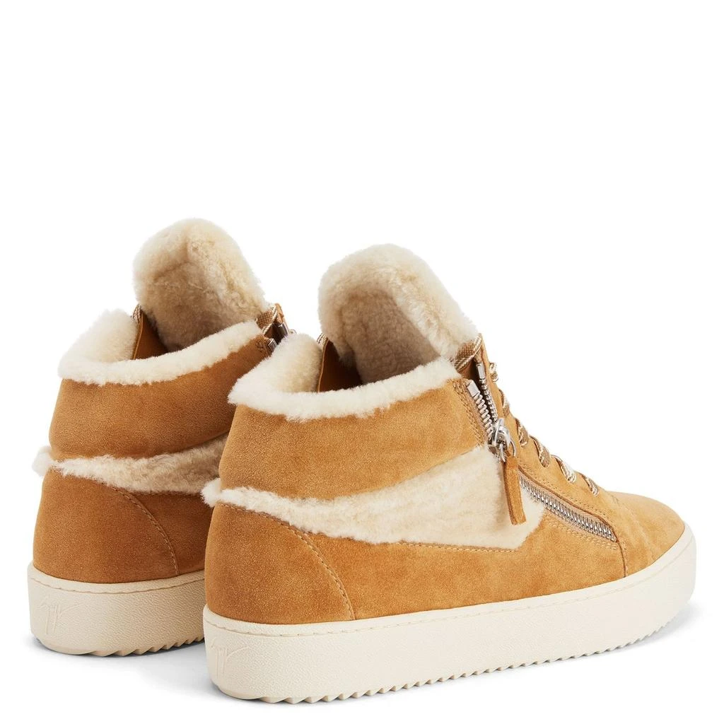 Giuseppe Zanotti Giuseppe Zanotti Kriss Ice Shearling Mid Top Sneakers 3