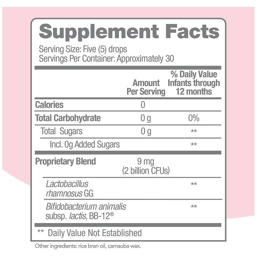 Culturelle Baby Digestive Calm 
Comfort Probiotic Drops (Age 0-12 Months) 3