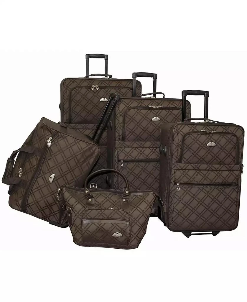 American Flyer Pemberly Buckles 5 Piece Luggage Set 1