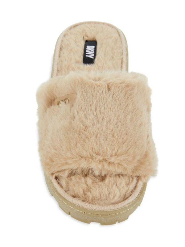 DKNY Jill Faux Fur Slides 5
