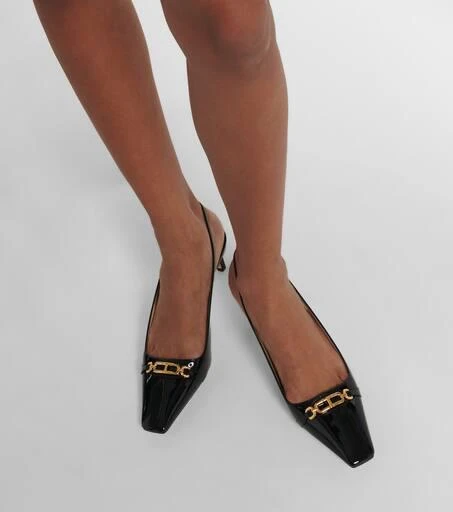 Tom Ford Whitney 55 patent leather slingback pumps 4