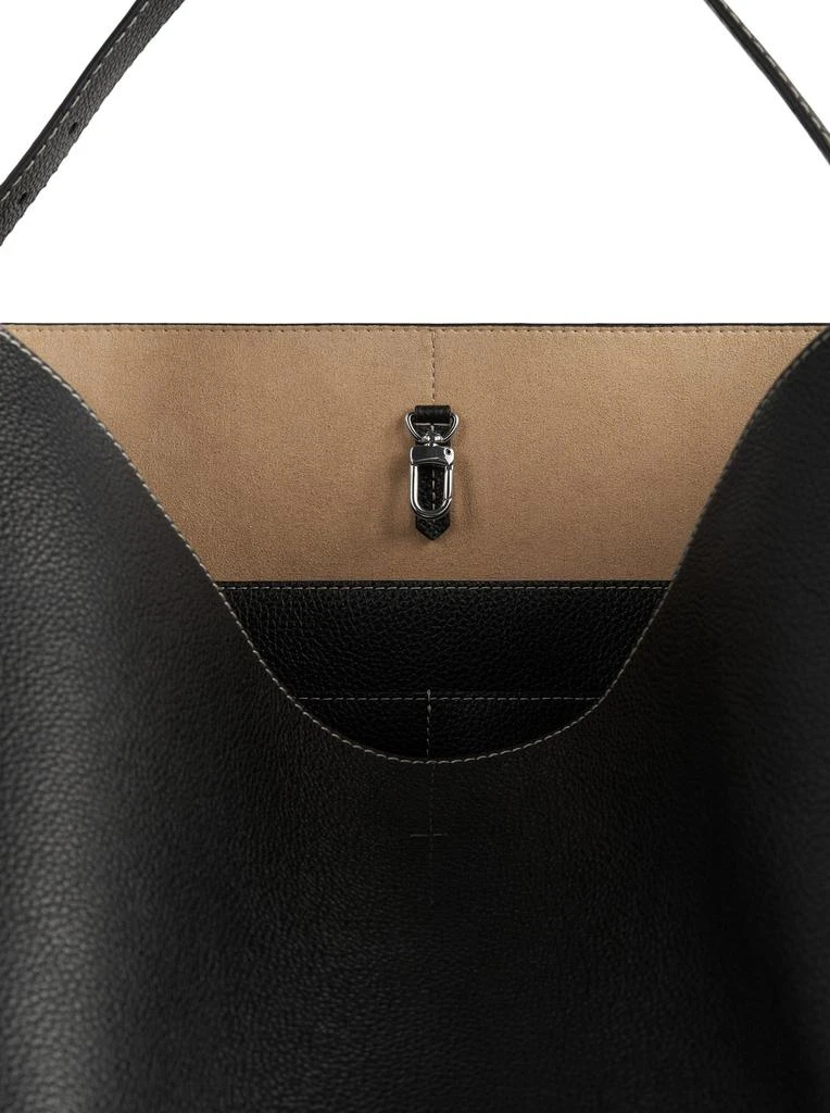 Totême BELTED TOTE BAG IN HAMMERED CALFSKIN 7
