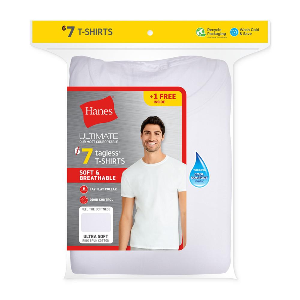 Hanes Men's Ultimate 6+1 Bonus-Pk. Moisture-Wicking T-Shirts