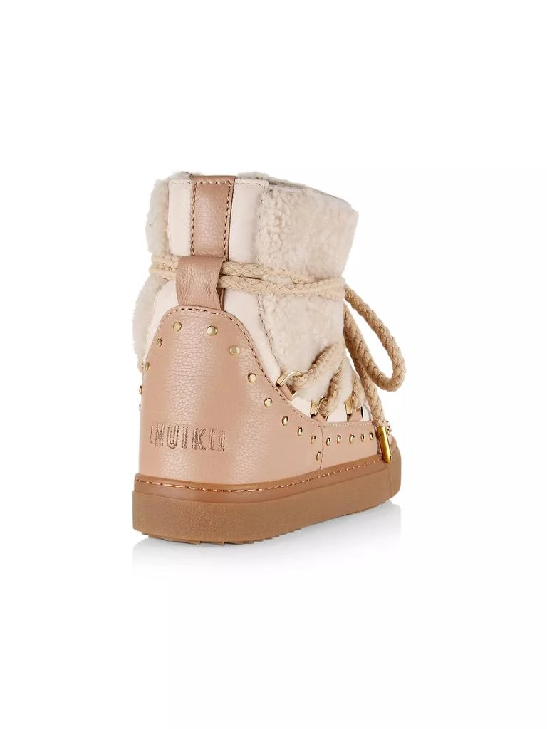 Inuikii Curly Rock Leather & Shearling Sneakers 3