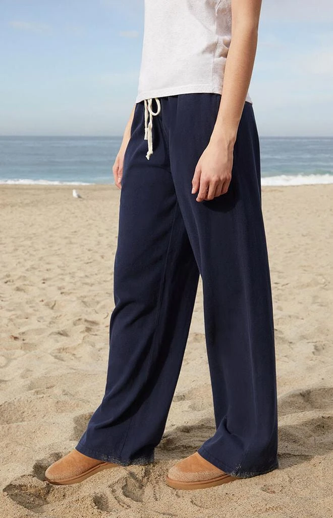 John Galt Navy Anastasia Tie Baggy Sweatpants 3