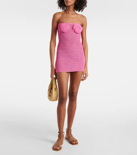 ANNA KOSTUROVA Camellia crochet cotton minidress 2