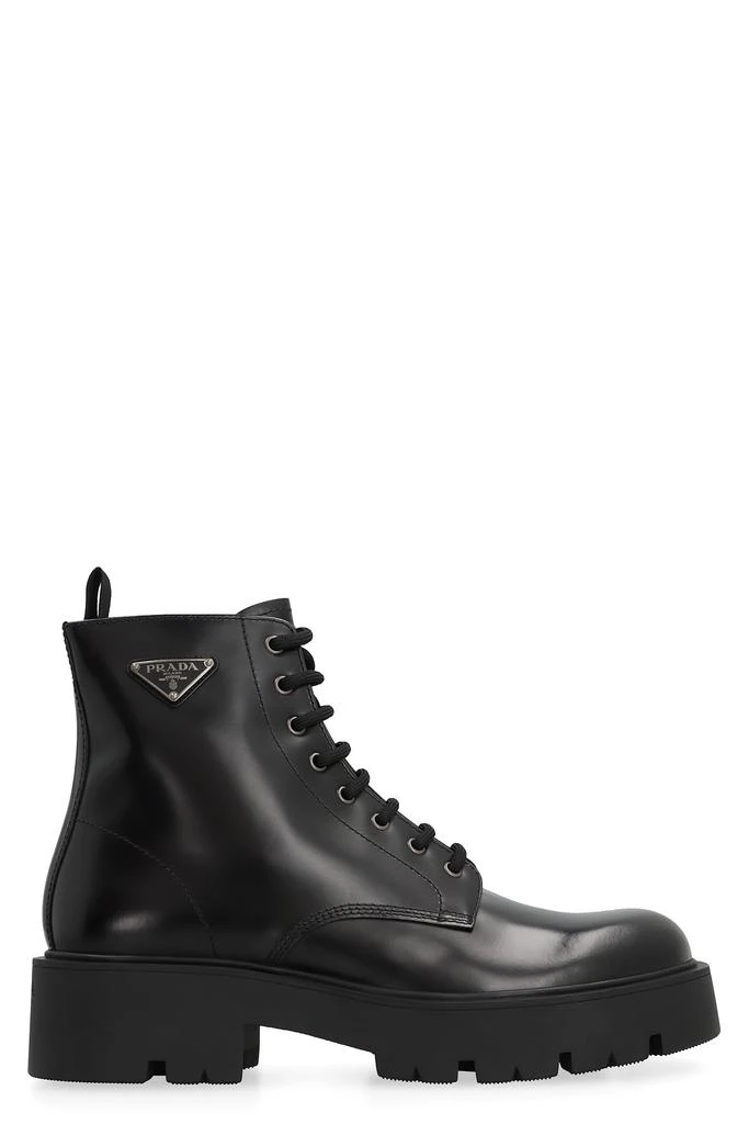 Prada Leather Lace-up Boots 1