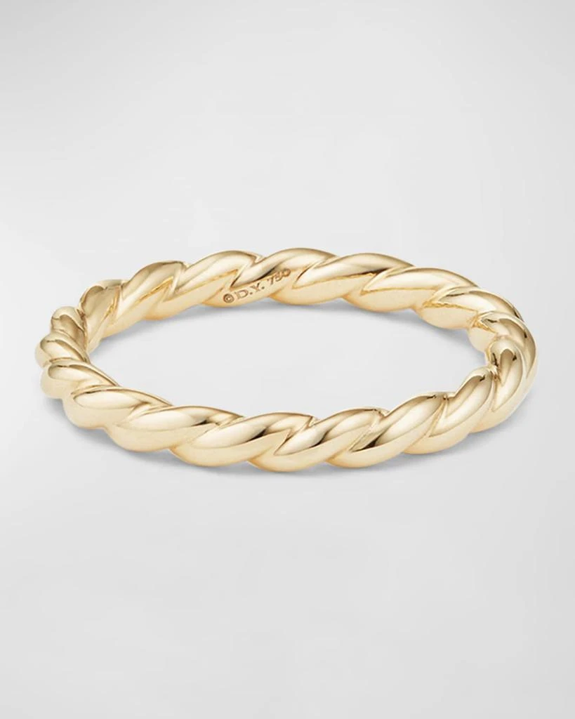 David Yurman 2.8mm Petite Band Ring in 18K Gold