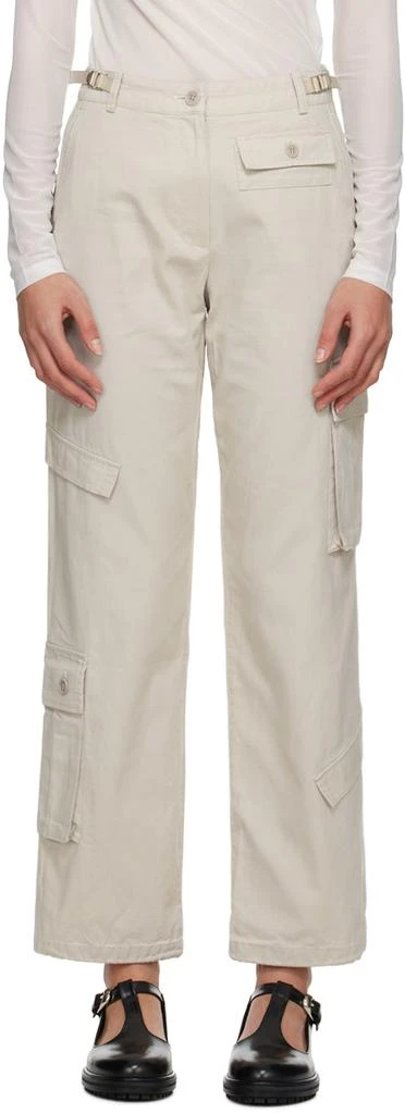 TheOpen Product Beige Paneled Cargo Pants 1