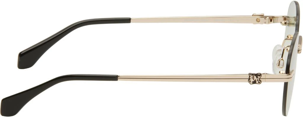 Palm Angels Gold Crystal Sunglasses 2
