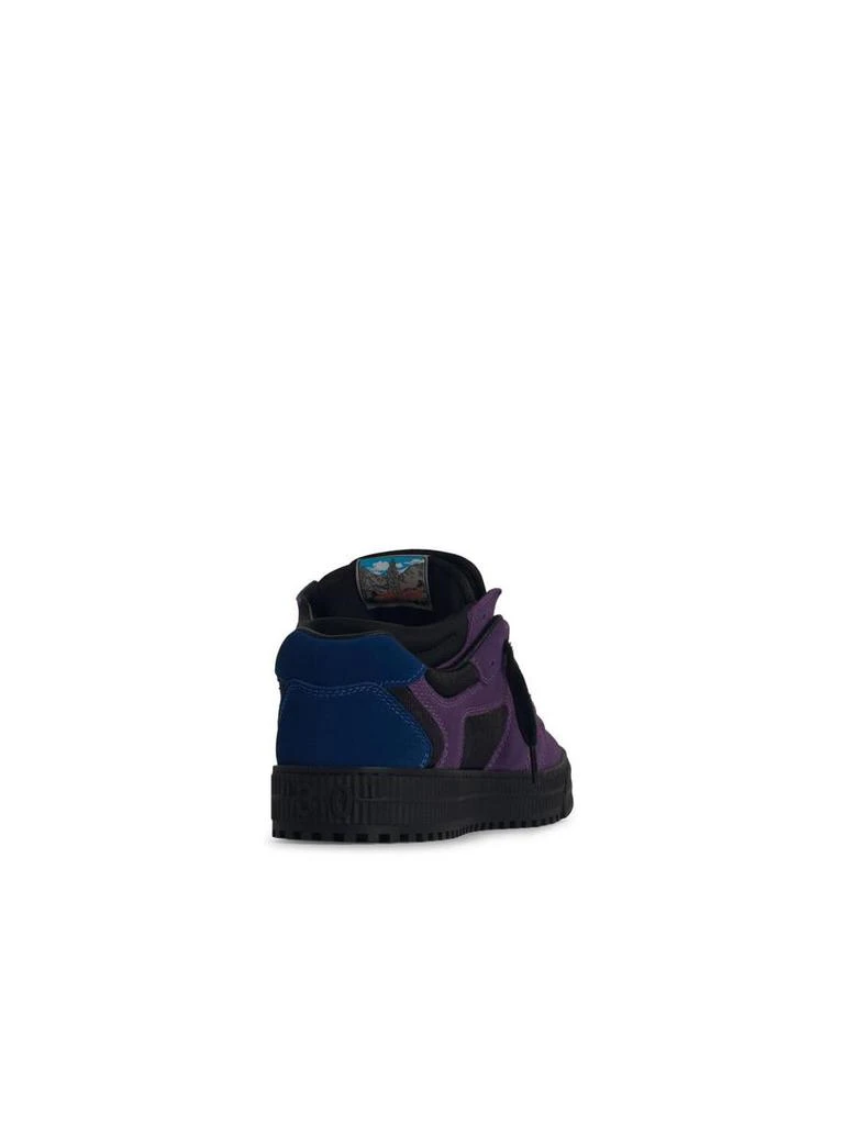 Off-White Off-White 'Floating' Purple Leather Sneakers 3