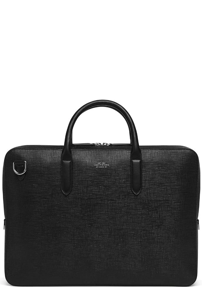 SMYTHSON Lightweight large briefcase in panama 1