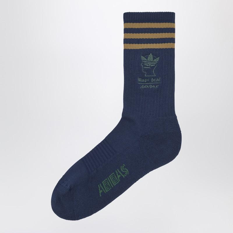 Adidas Blue socks with logo