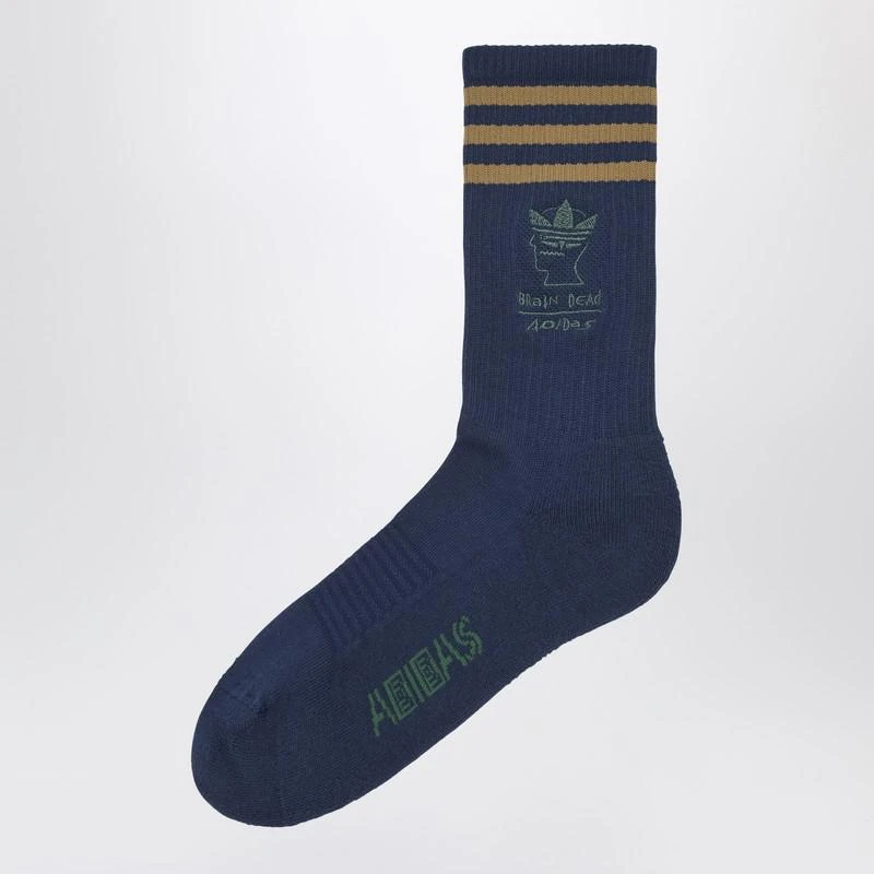 Adidas Blue socks with logo 1