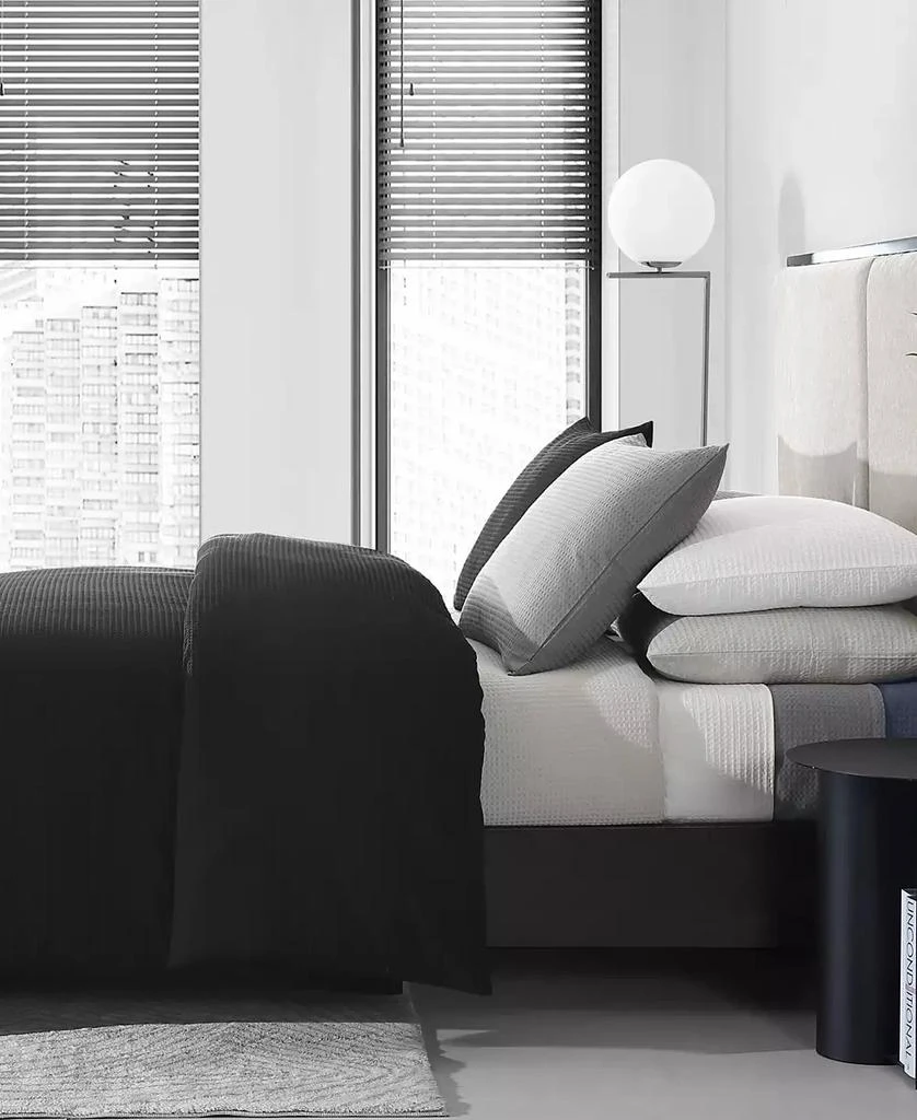 Vera Wang Waffle Pique Cotton 3 Piece Comforter Set 10