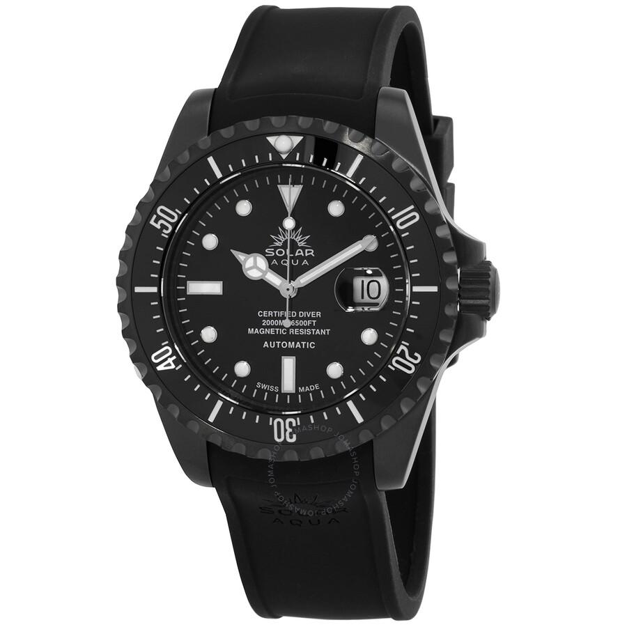Solar Aqua Deep Bay Automatic Black Dial Men's Watch SA0020.0011