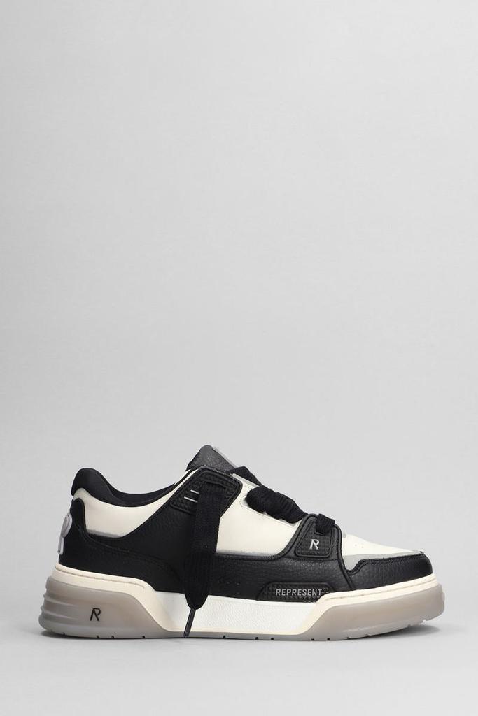 スニーカー REPRESENT Two-Tone Leather And Suede Initial Sneakers Represent Two-tone Leather And Suede Initial Sneakers In