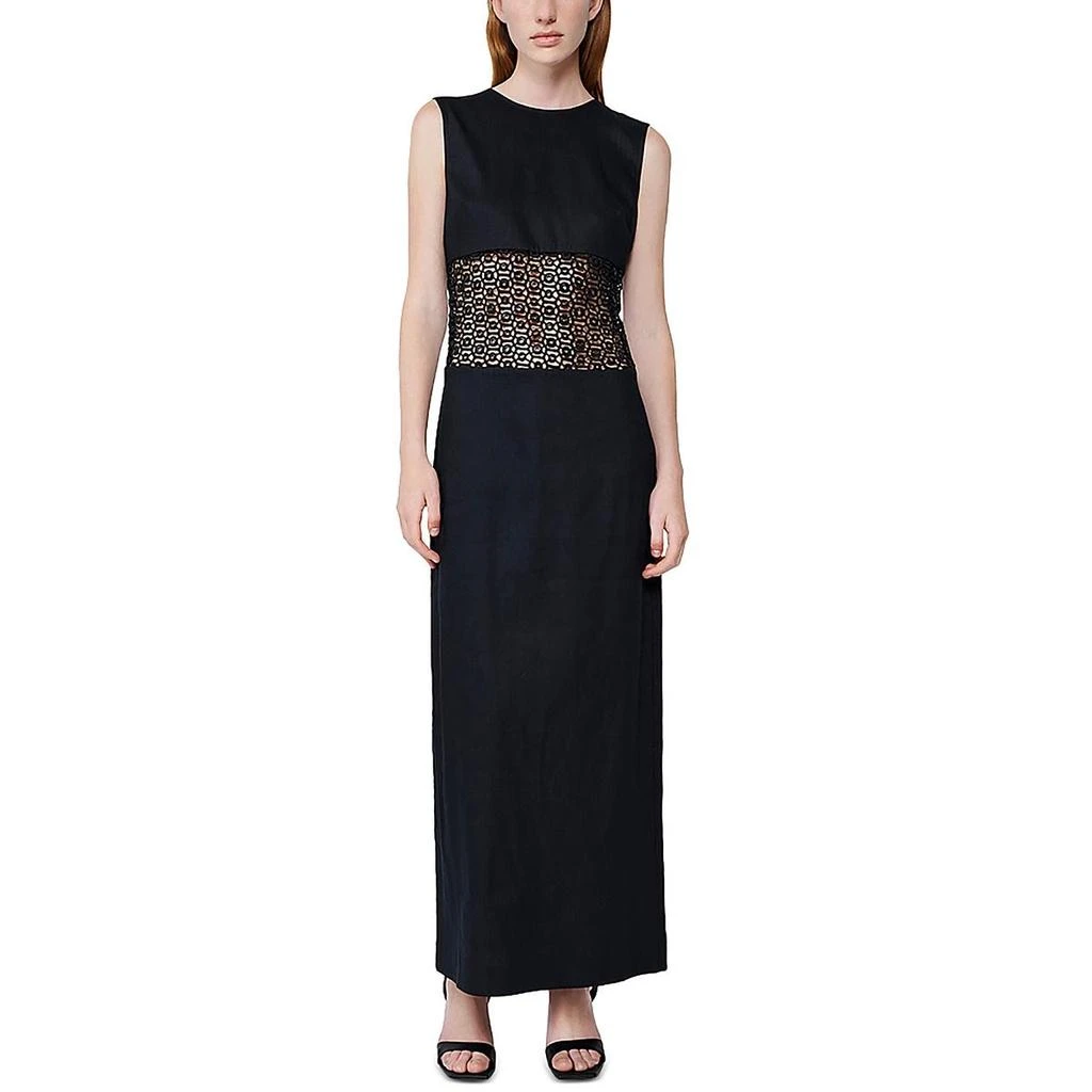 SIMKHAI Womens Crochet Sleeveless Midi Dress 3