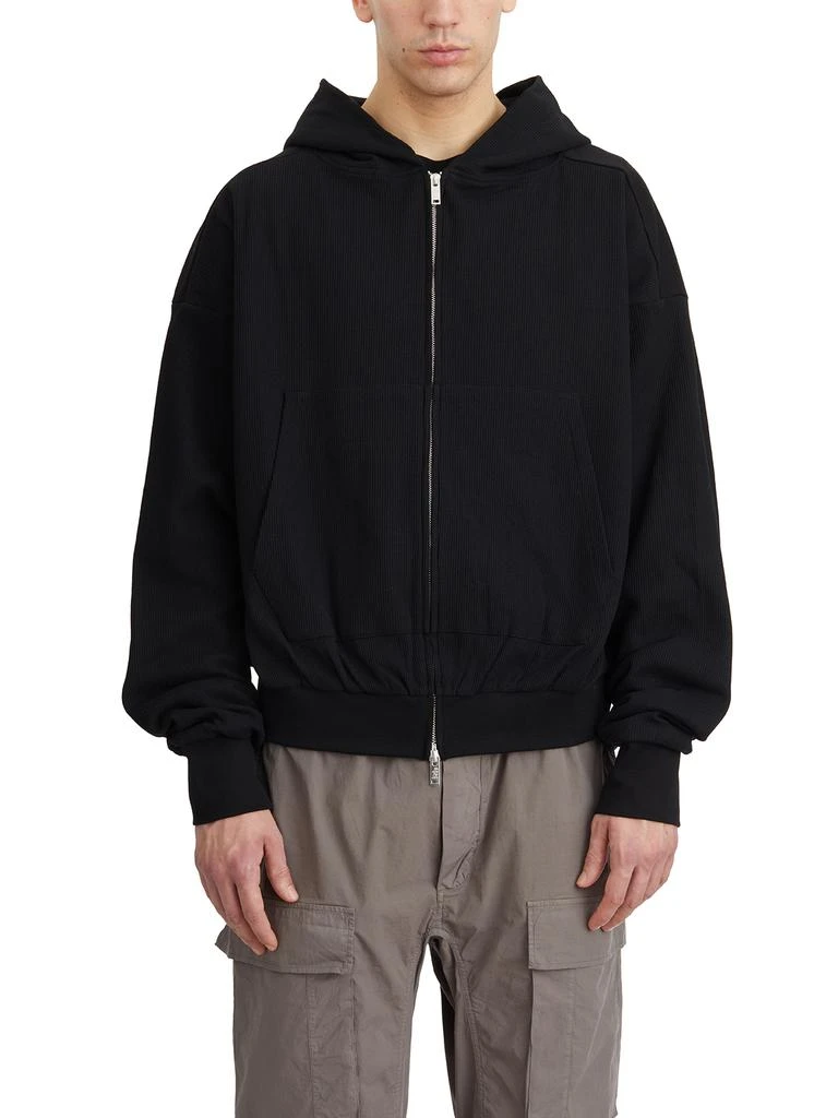 Thom Krom FELPA CON ZIP E CAPPUCCIO 1