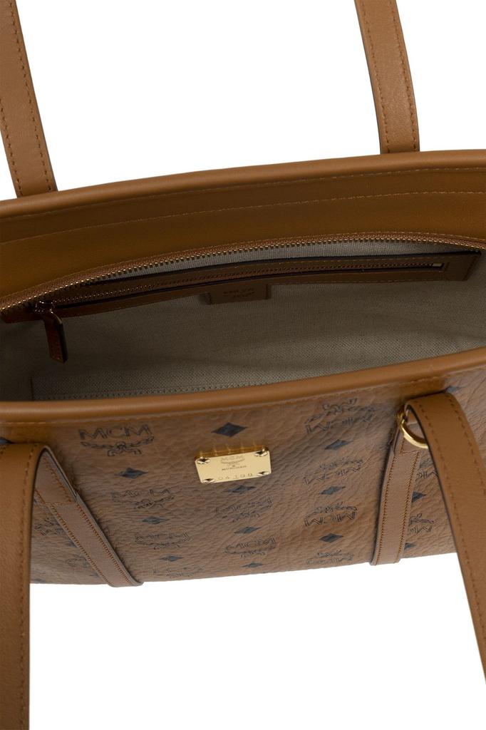 トートバッグ Mcm Visetos Brown Logo Tote Bag MCM Vicetos Logogram Tote Bag PVC Leather 2way Brown Auth