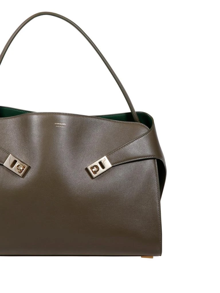 Salvatore Ferragamo Ferragamo Hug Soft Bicolor Large Shoulder Bag 4