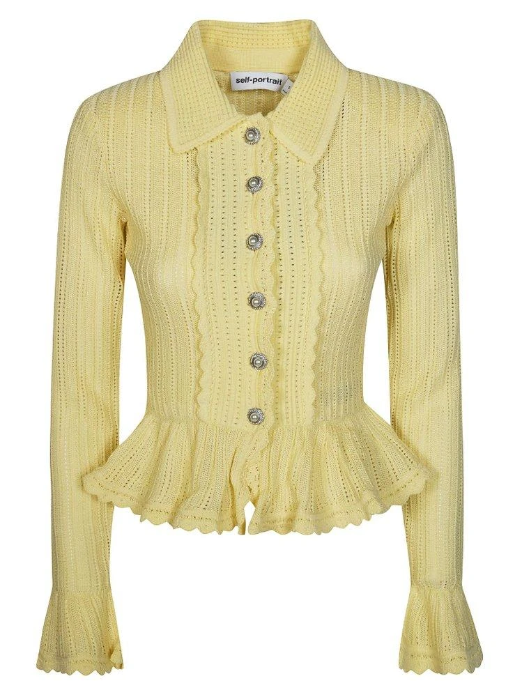 Self Portrait Self-Portrait Pointelle Cardigan