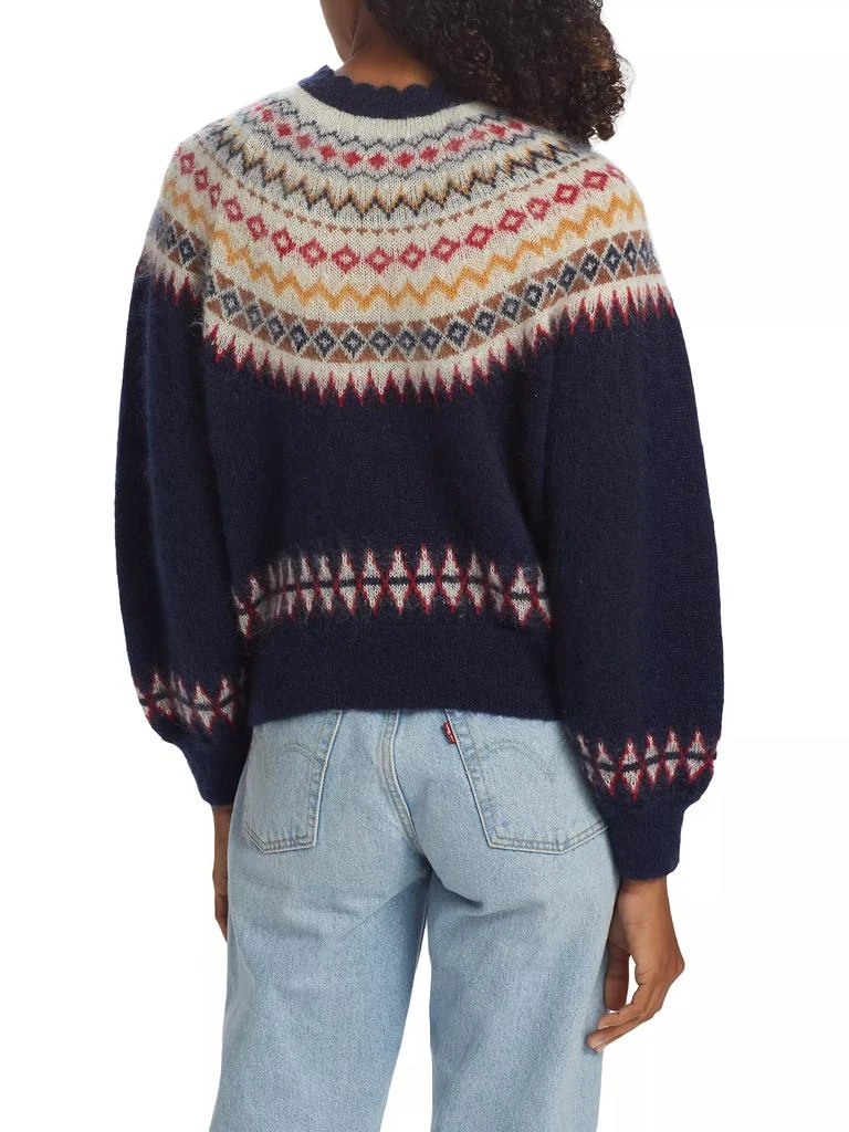 DÔEN Harvest Fair Isle-Inspired Mohair-Blend Sweater 5