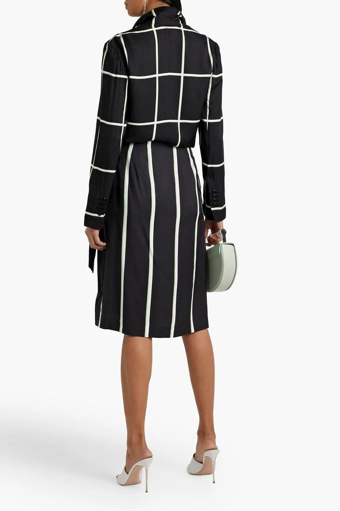 Equipment Verria checked satin blazer 3