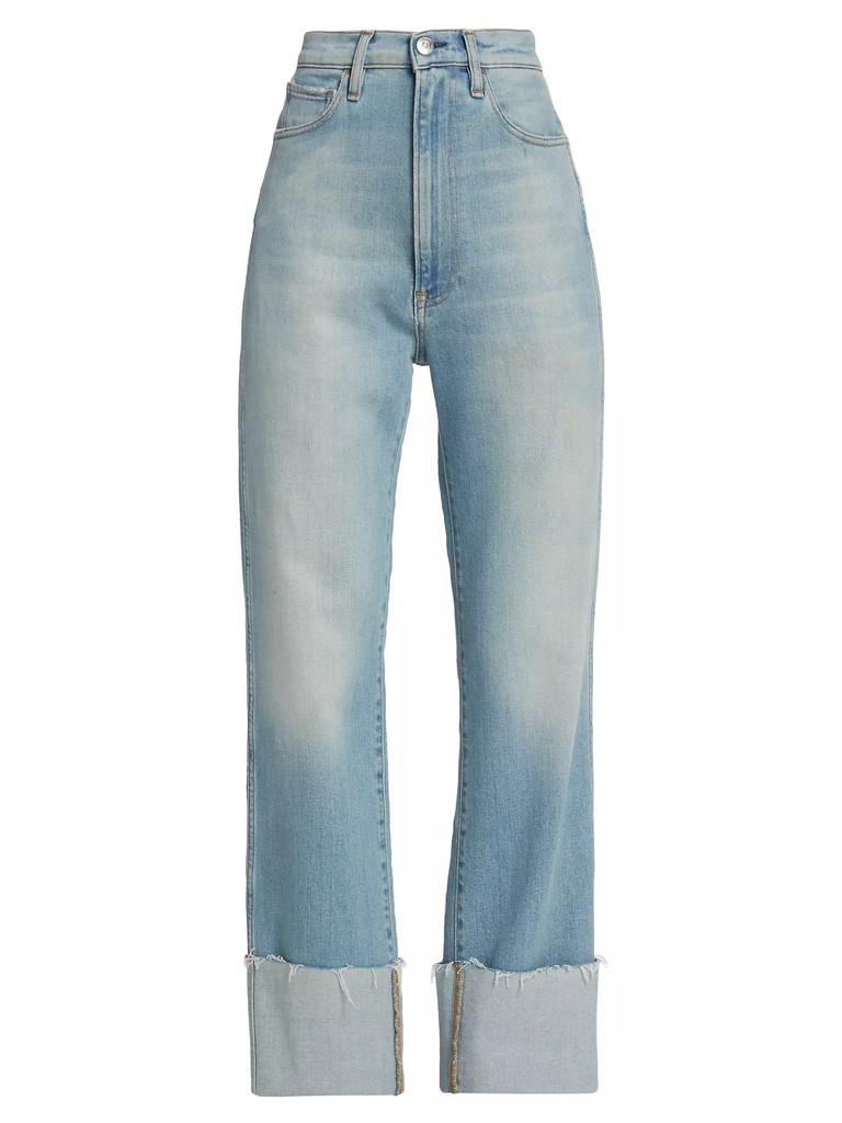 3x1 Claudia Extreme High Kick Straight-Leg Jeans