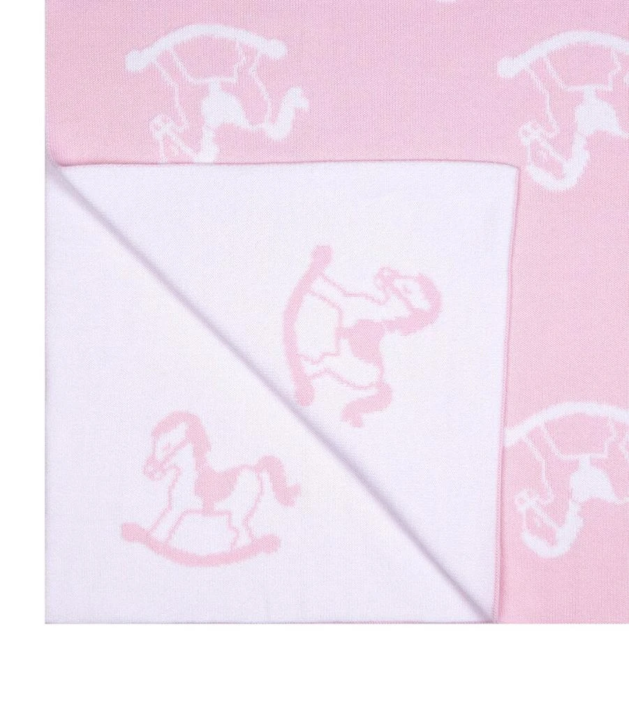 Kissy Kissy Knitted Rocking Horse Blanket 2