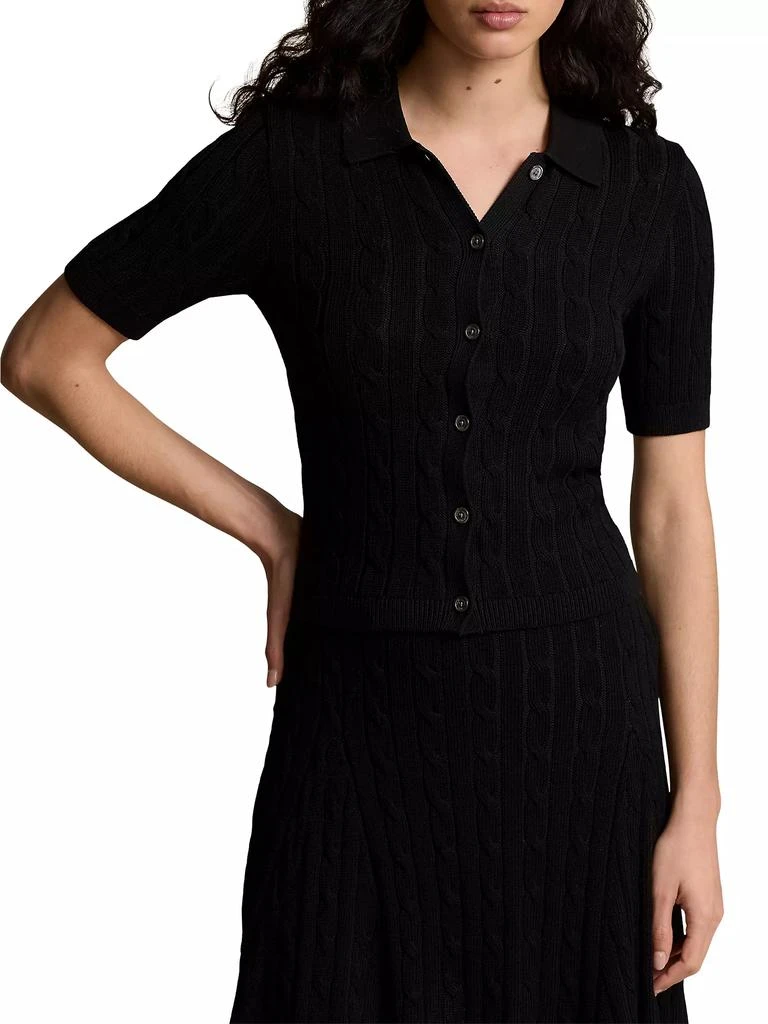 Ralph Lauren Cable-Knit Polo Cardigan 3